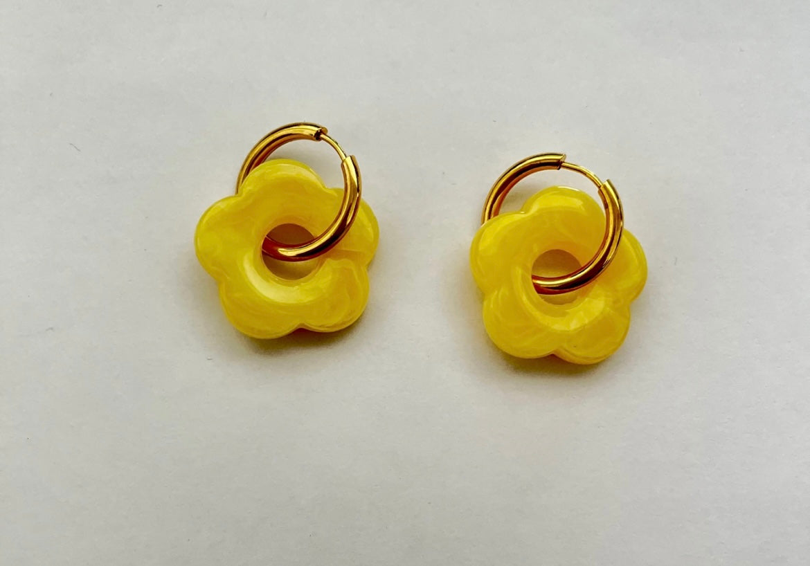 Boucles d’oreilles - Grandes fleurettes