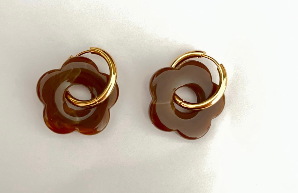 Boucles d’oreilles - Grandes fleurettes