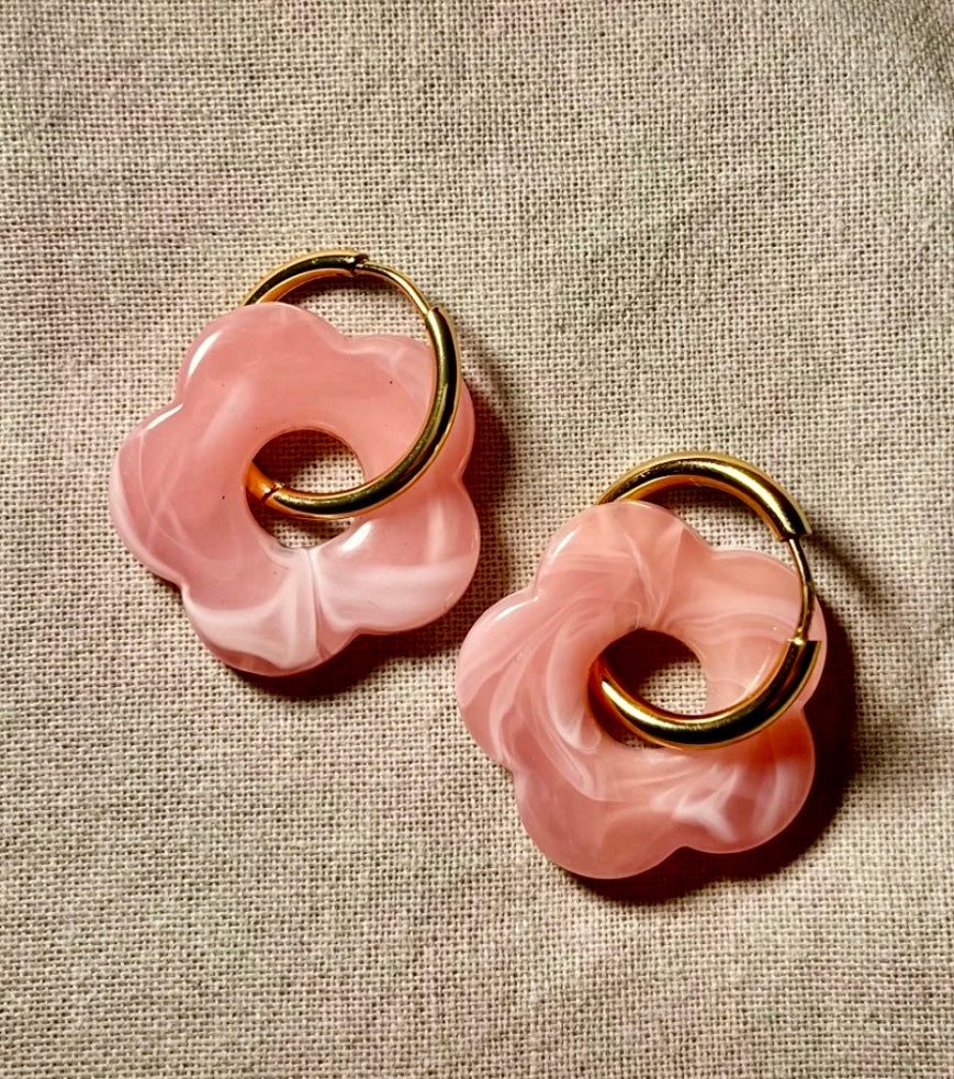 Boucles d’oreilles - Grandes fleurettes